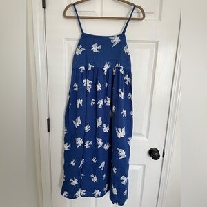 Hanna Andersson Blue and White Maxi Dress